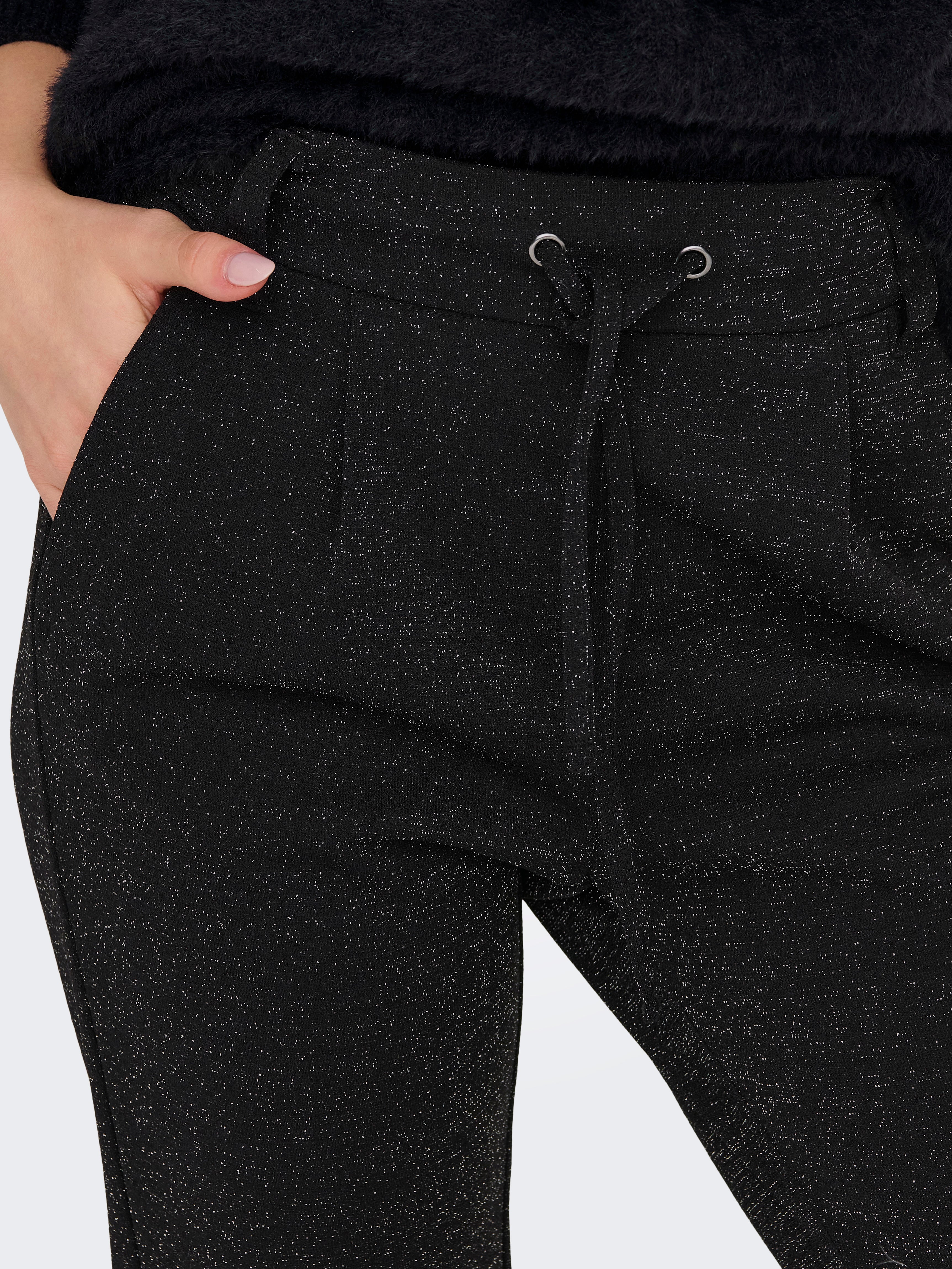 ONLPOPTRASH-ALYA Normal geschnitten Hose Black