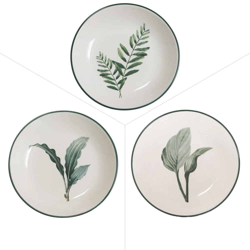 Assiettes creuses Floralia 24 cm (lot de 6) Table passion
