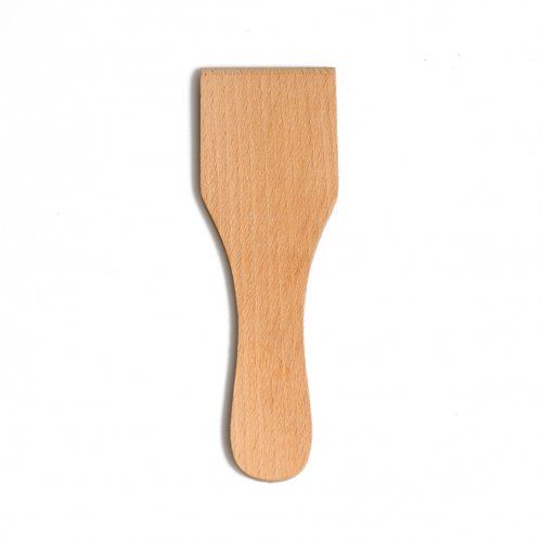 Spateltje recht, beukenhout, 13 cm