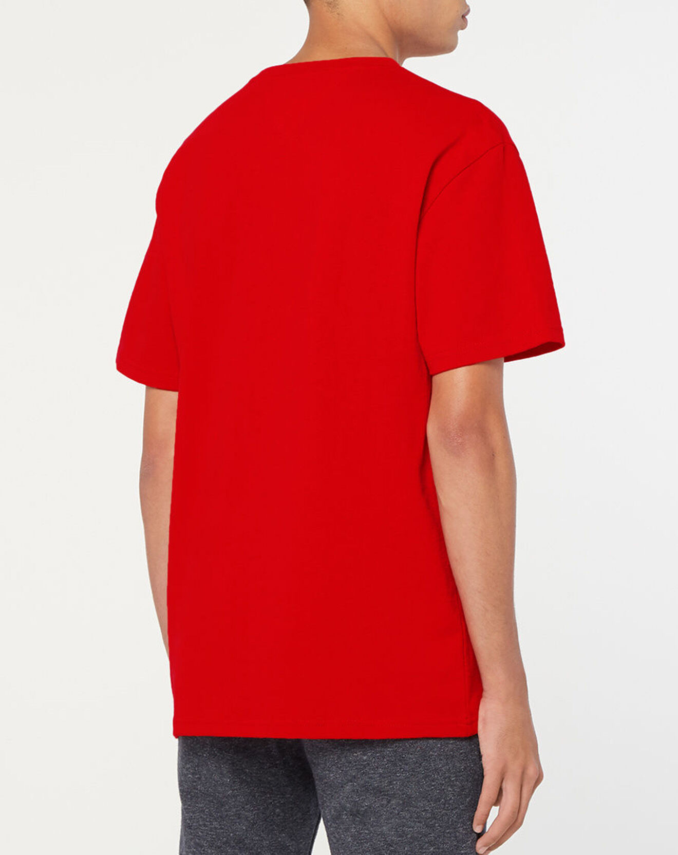 Tommy Jeans T-Shirt 100% Coton Bio Tjm Tommy Badge rouge