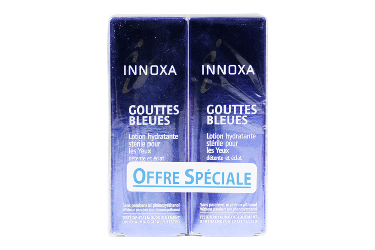 Gouttes Bleues Lotion Stérile pour les Yeux 2x10ml