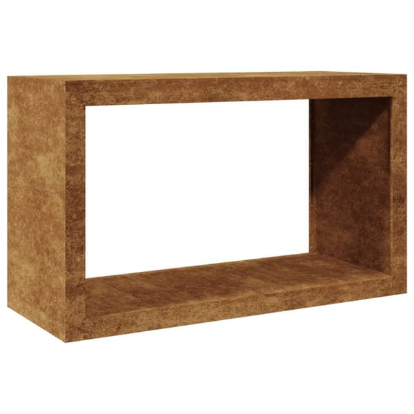 vidaXL Vedstativ 100x40x60 cm oksidert stål