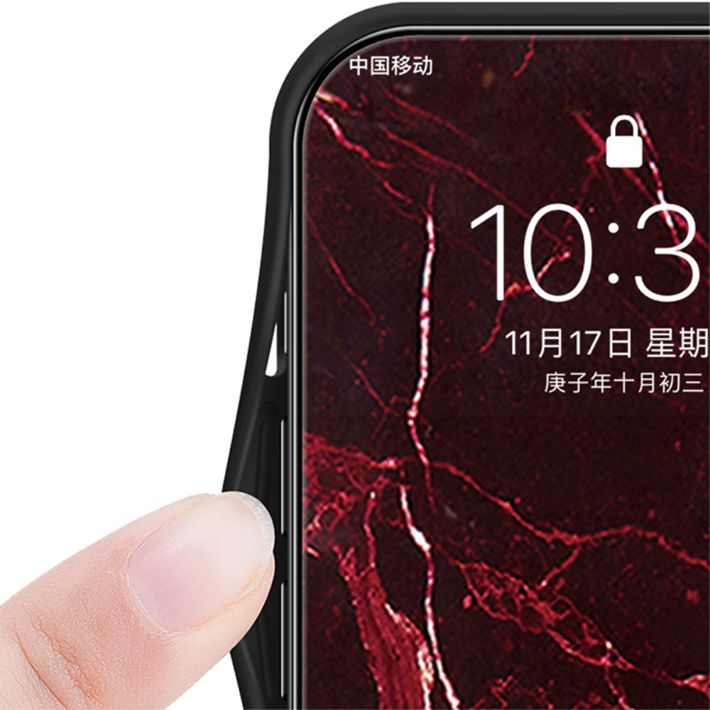 Samsung Galaxy S24 Hardcase Hybrid Schutzhülle Glas Rückseite Marmor Marble - Schwarz / Weiss