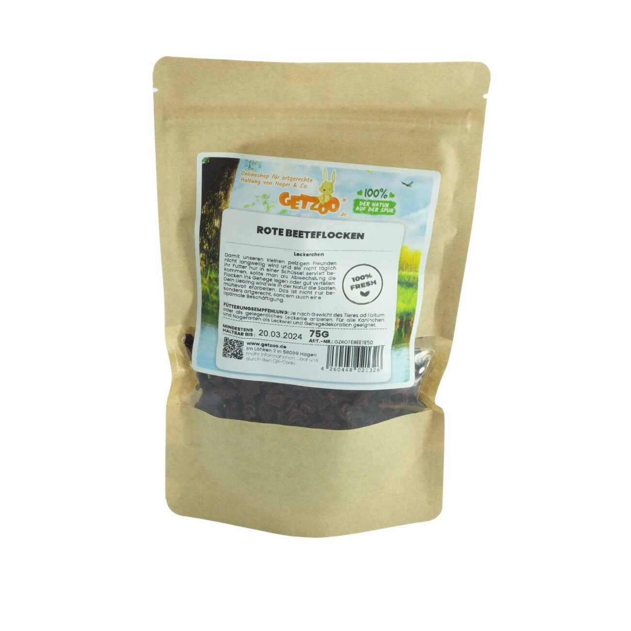 Getzoo Rote Beeteflocken 75g