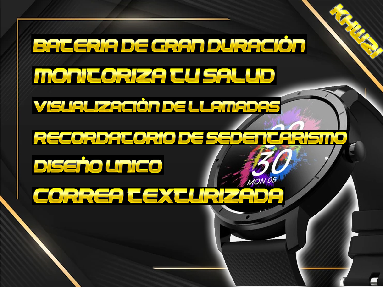 Relógio inteligente esportivo Klack Hw21 IP67