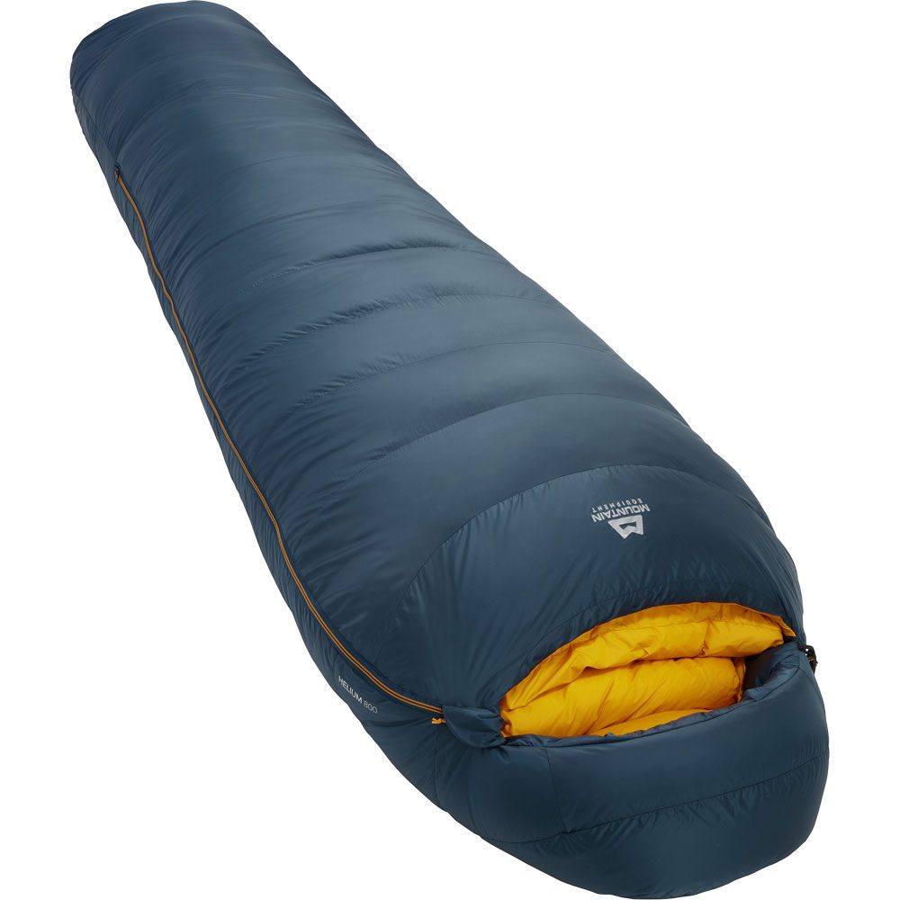 Mountain Equipment Helium 800 Daunenschlafsack Regular majolica blue