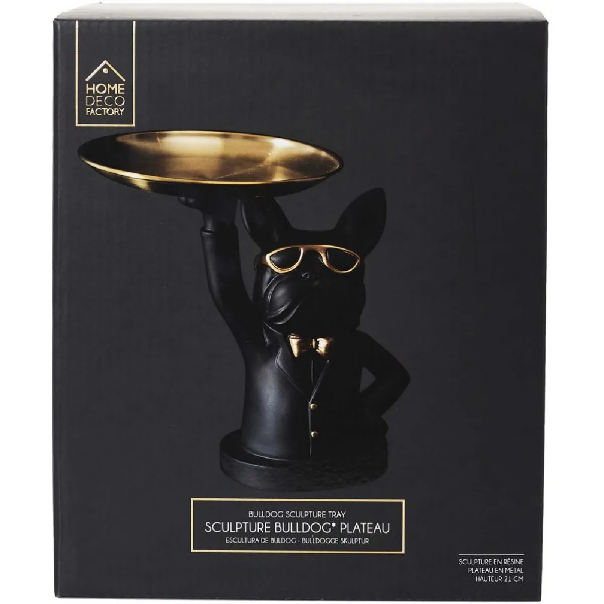 The Home Deco Factory Vide-poche bouledogue