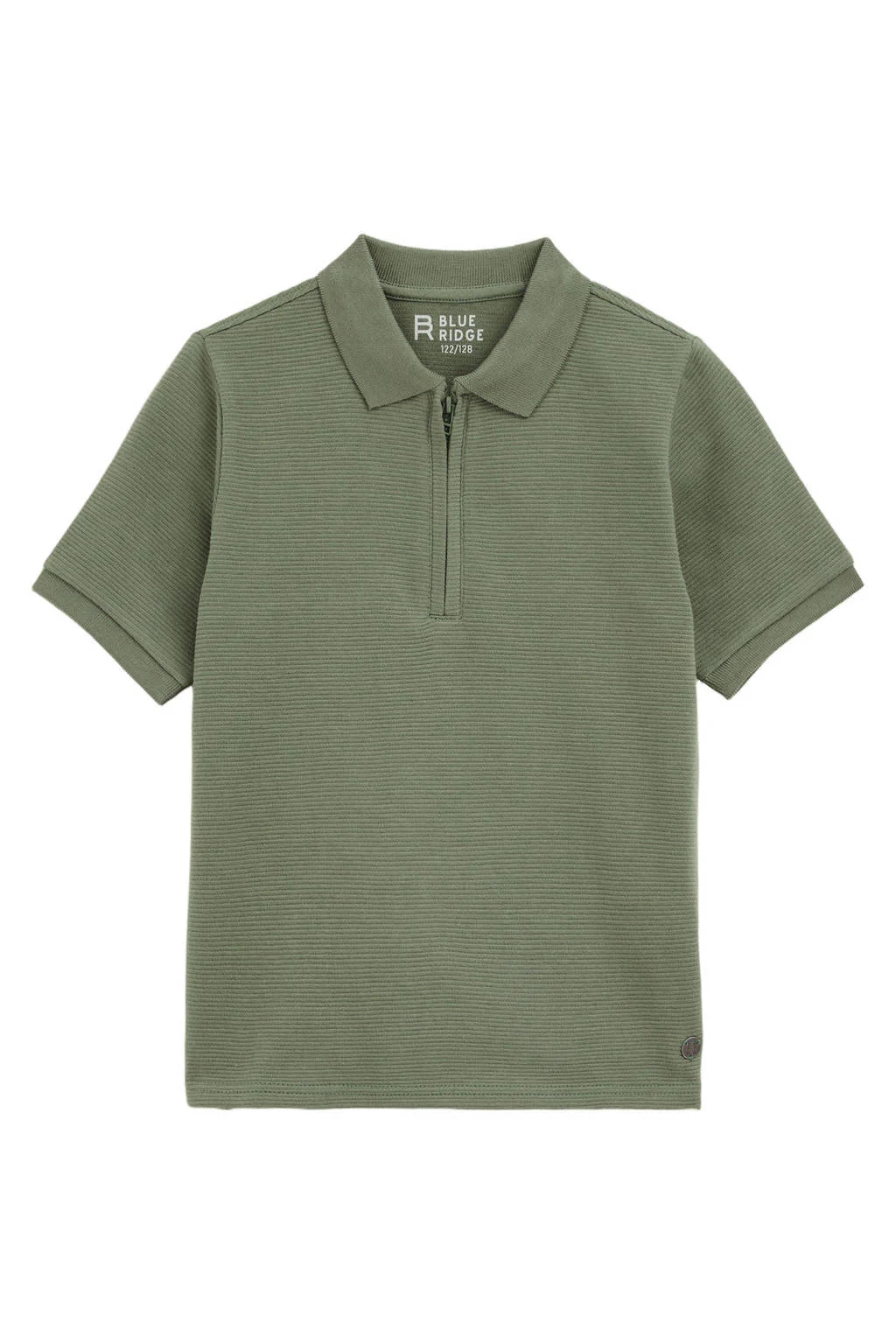 WE Fashion Blue Ridge polo olijfgroen