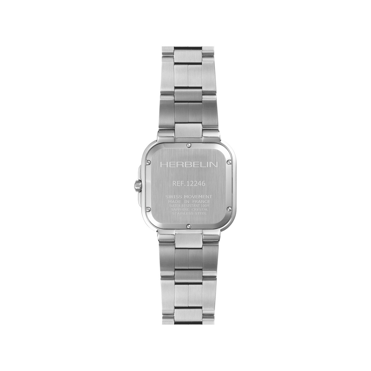 Montre HERBELIN Cap Camarat Square homme bracelet acier