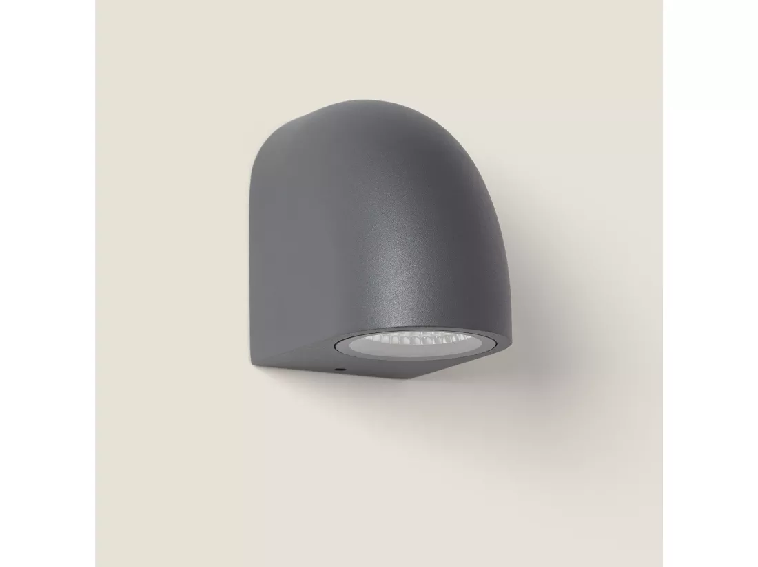 Applique Murale Extérieure LED 7W Aluminium Areca Gris foncé