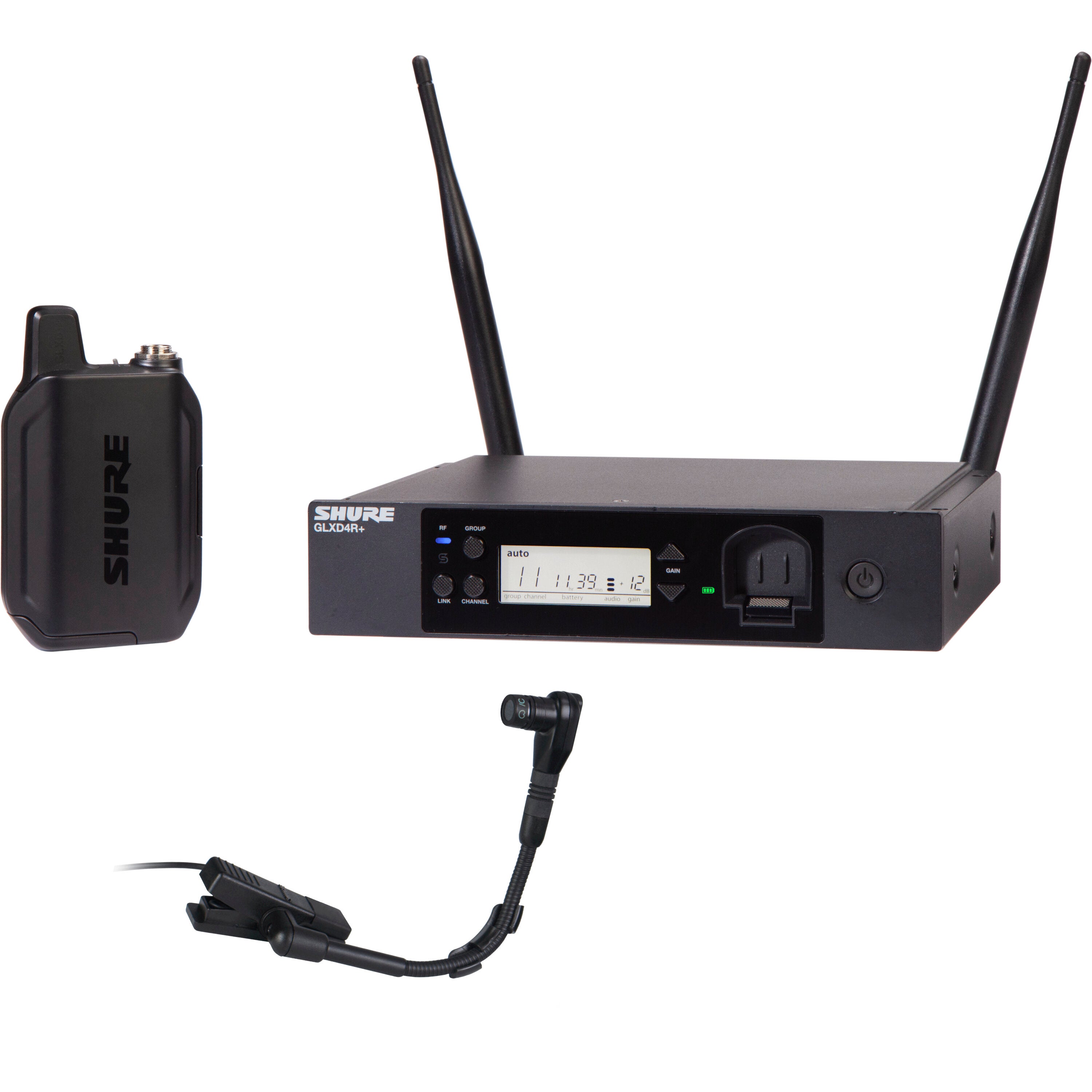 Shure GLXD14R+/B98 digitaal draadloos microfoonsysteem