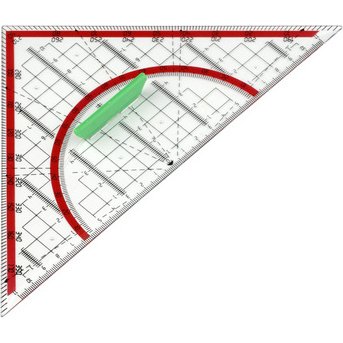 Equerre géométrique, base: 240 mm
