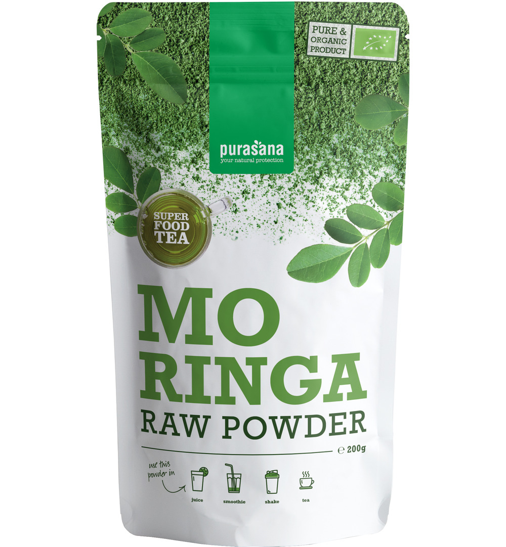 Purasana Moringa Poeder – Vegan Bio (200 gr)
