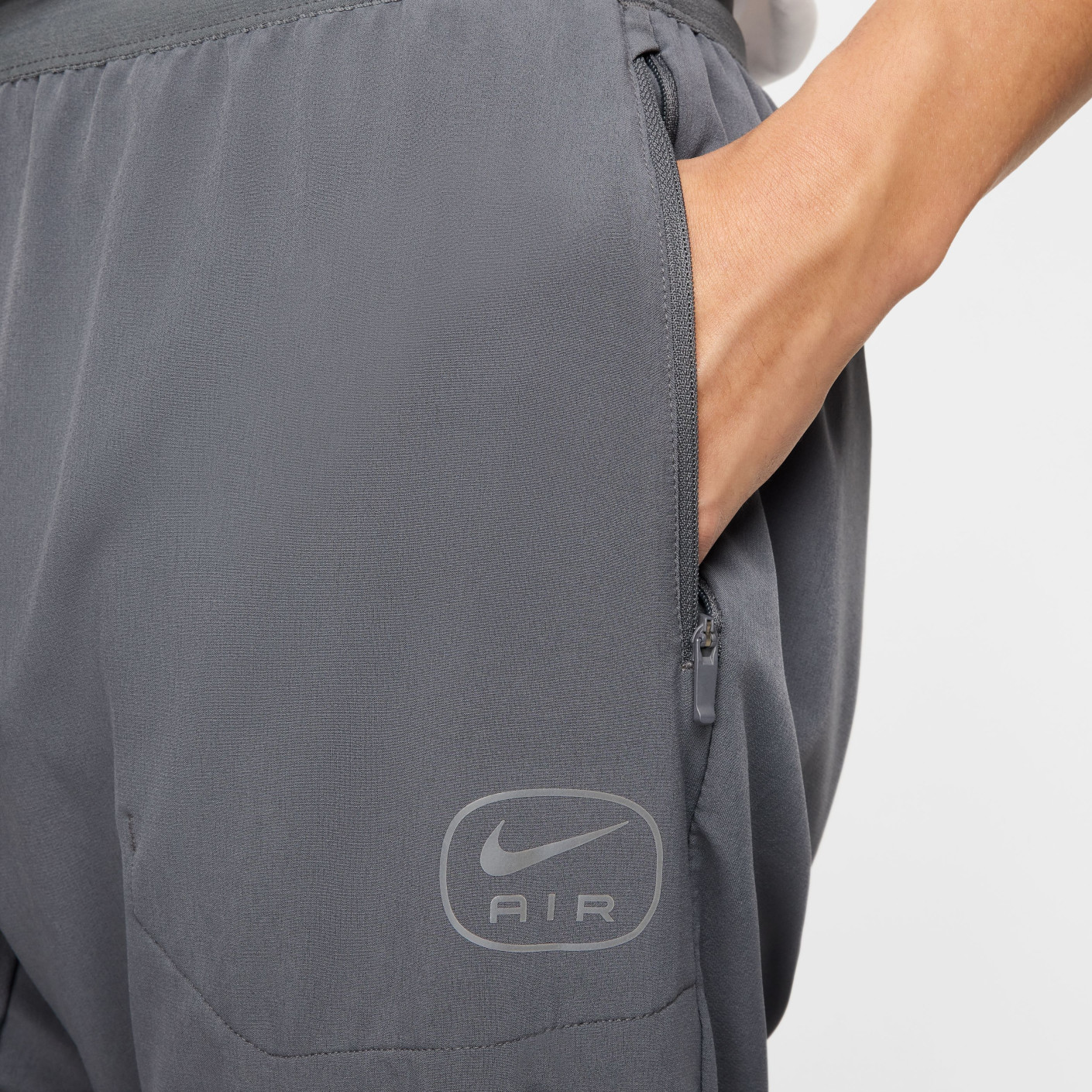 Nike Sportswear Air Trainingspak Full-Zip Woven Donkergrijs Wit
