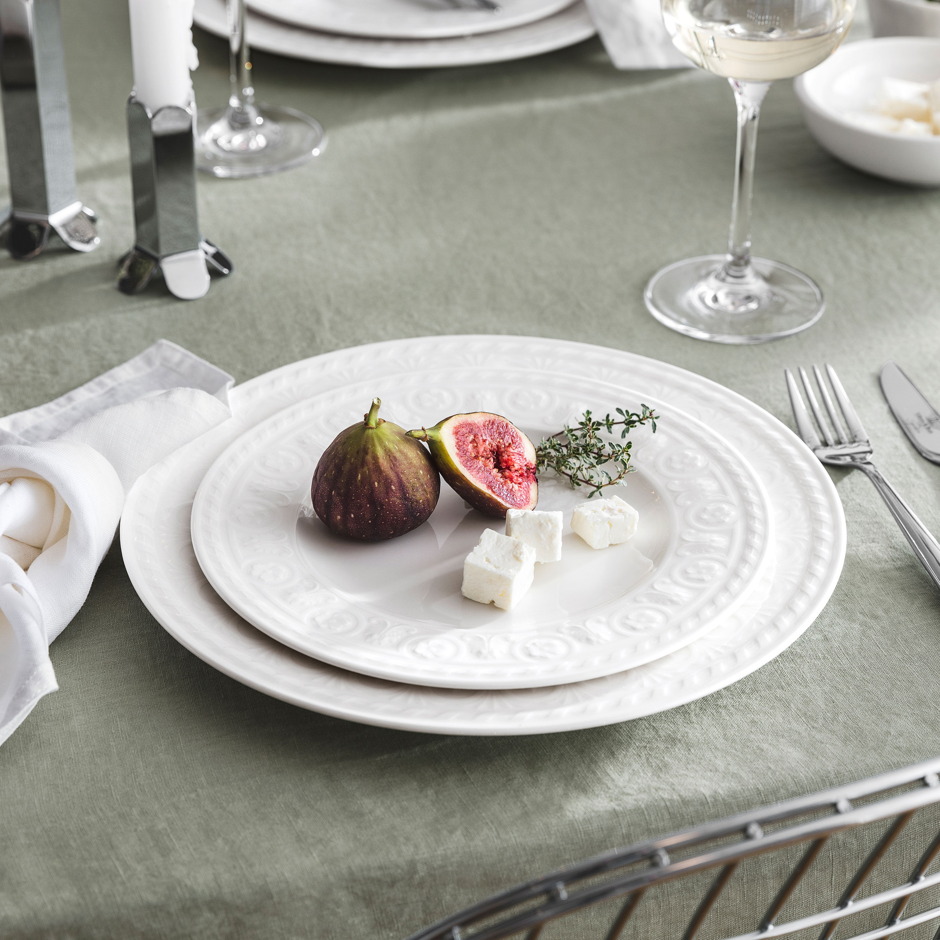 Cellini Dinner plate White, 10.8'', Premium Porcelain