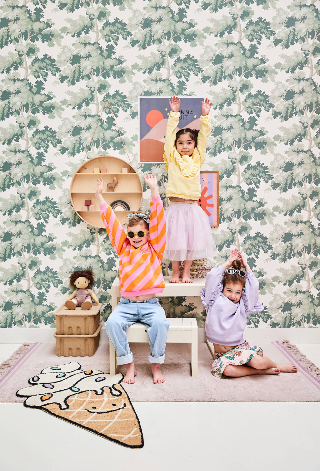 kindervloerkleed Ice Cream (130x60 cm)