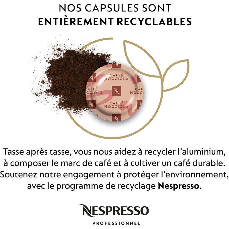 Capsule de café Nespresso Professionnel Nocciola  - Boite de 50