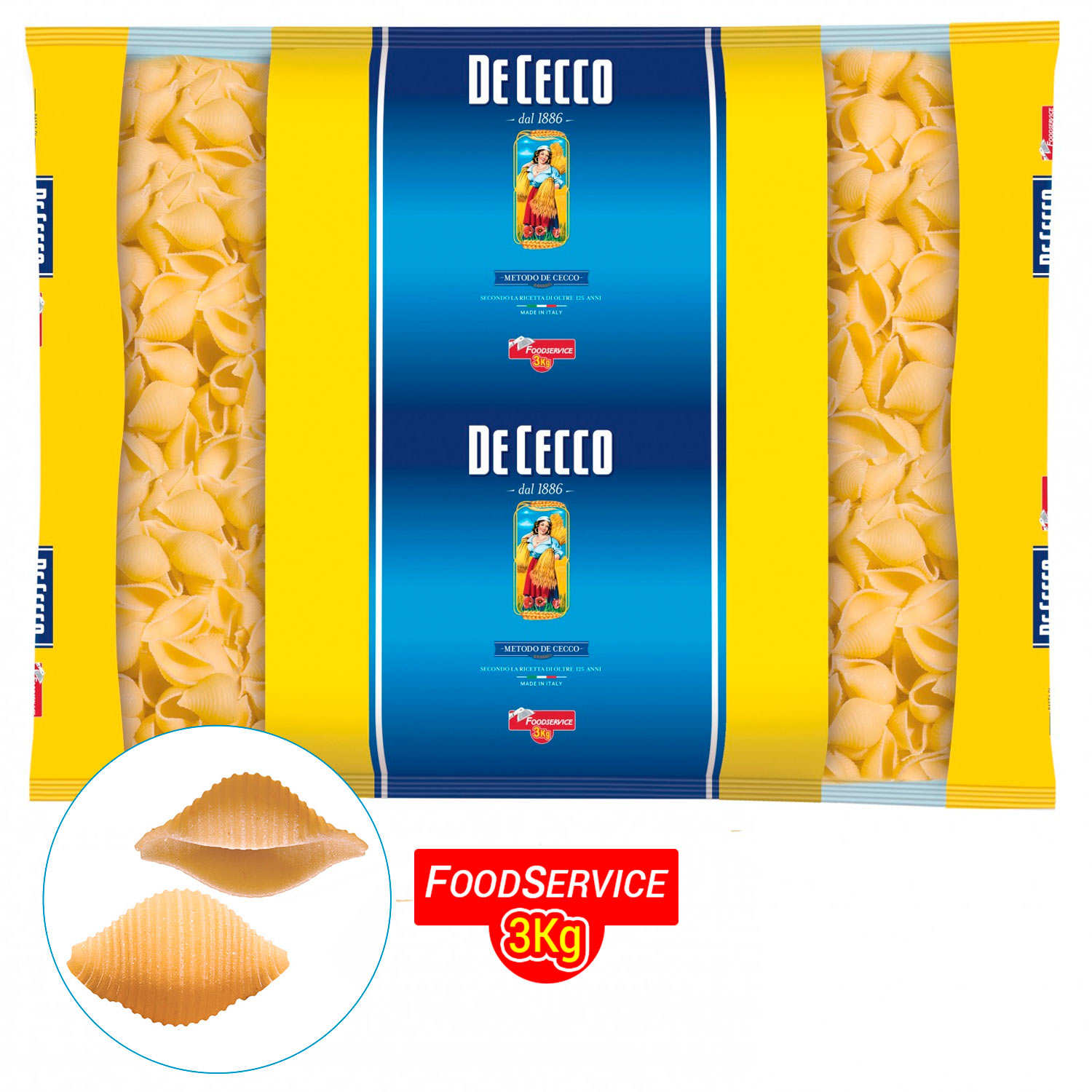 Conchiglie rigate n°50 De Cecco