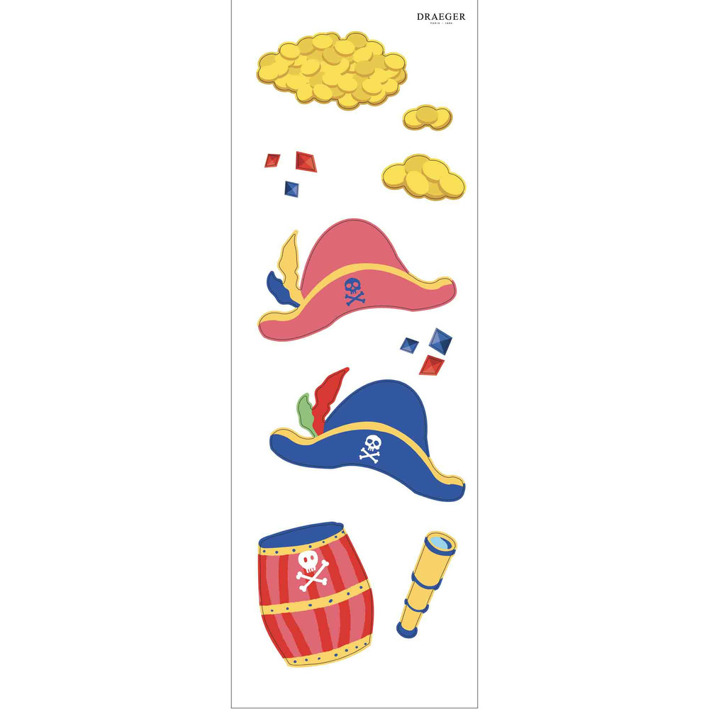 Sticker mural - trésor de pirates