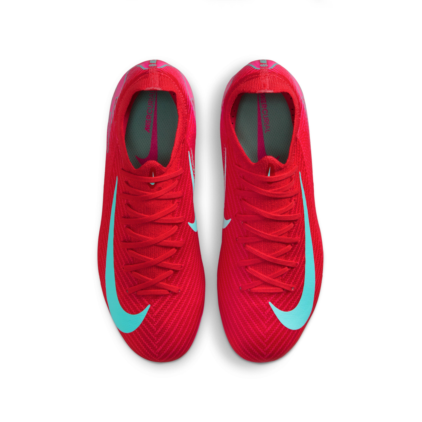Nike Zoom Mercurial Vapor 16 Pro Gras Voetbalschoenen (FG) Kids Rood Turquoise Roze