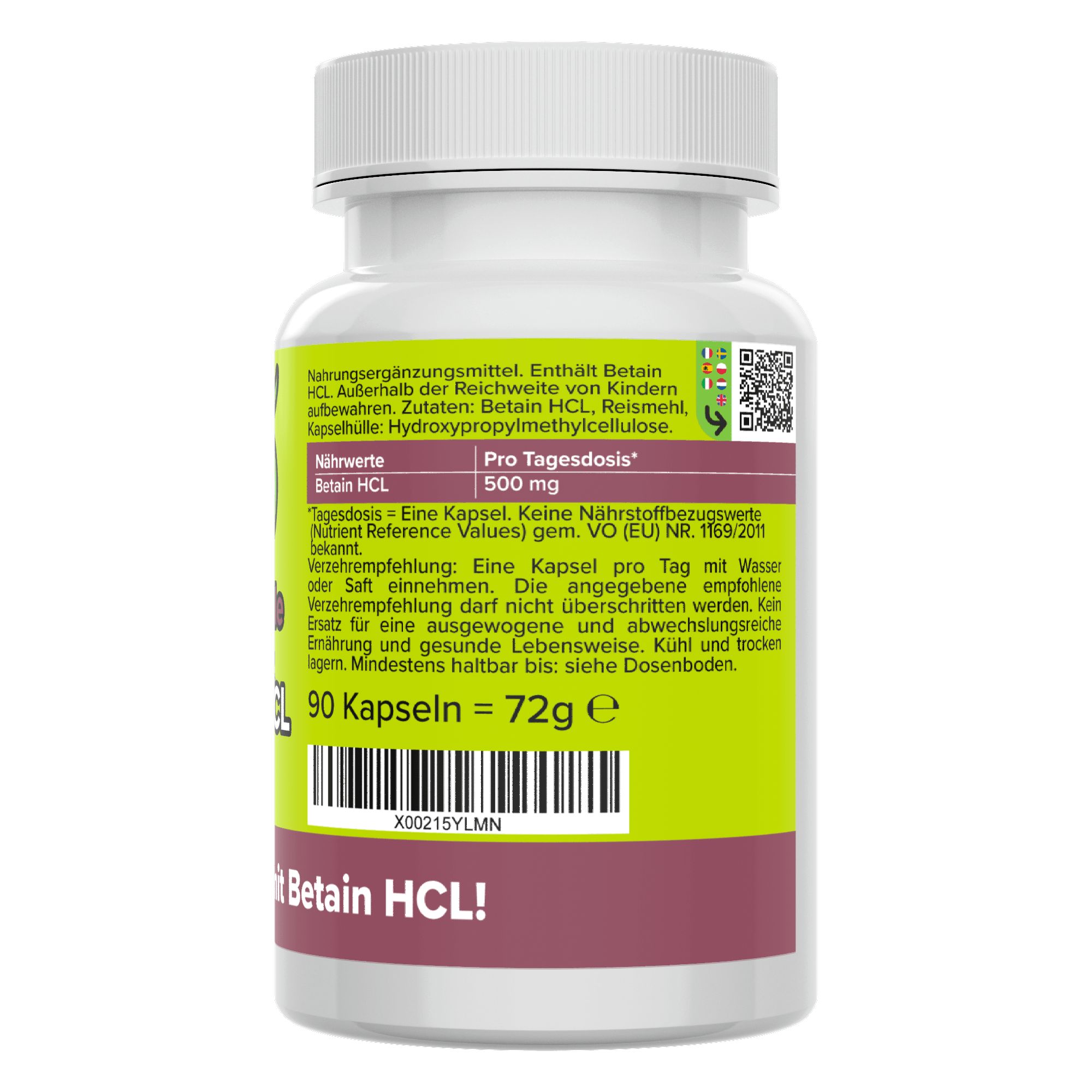 Betain HCL Kapseln - Vitamineule®