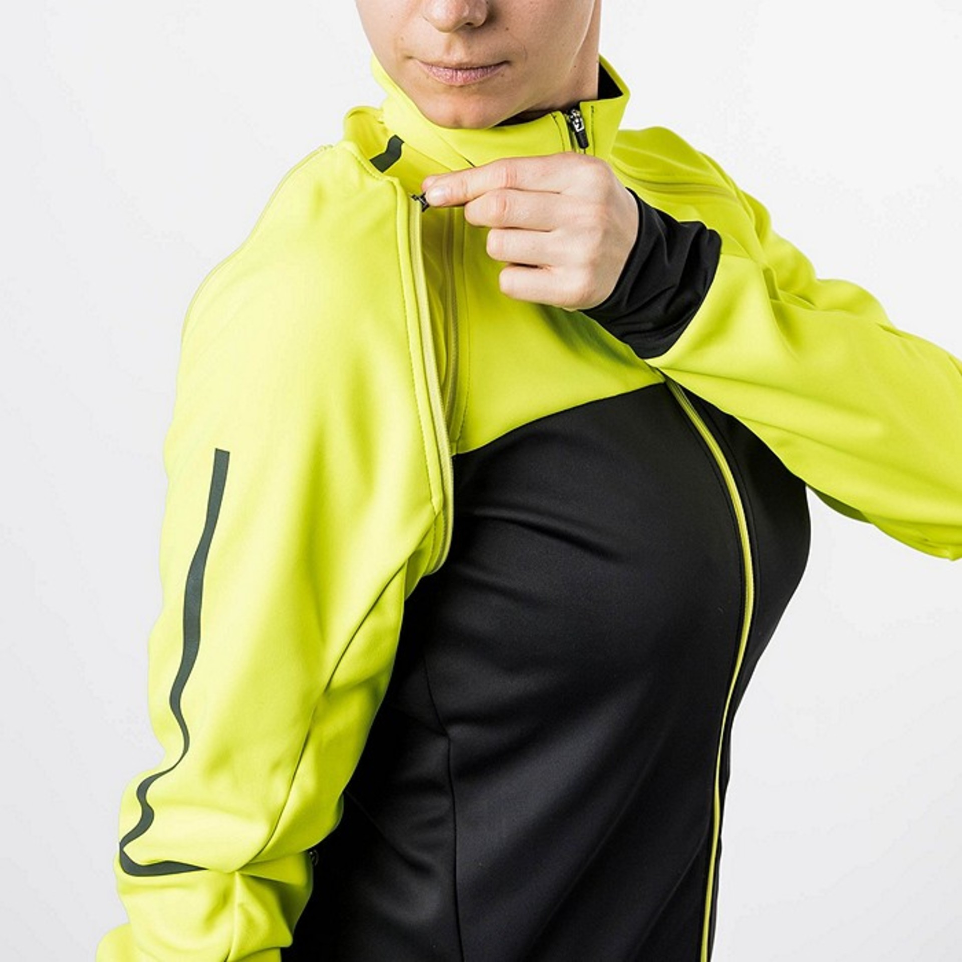 GORE Wear Phantom Fietsjack Zwart/Geel Dames