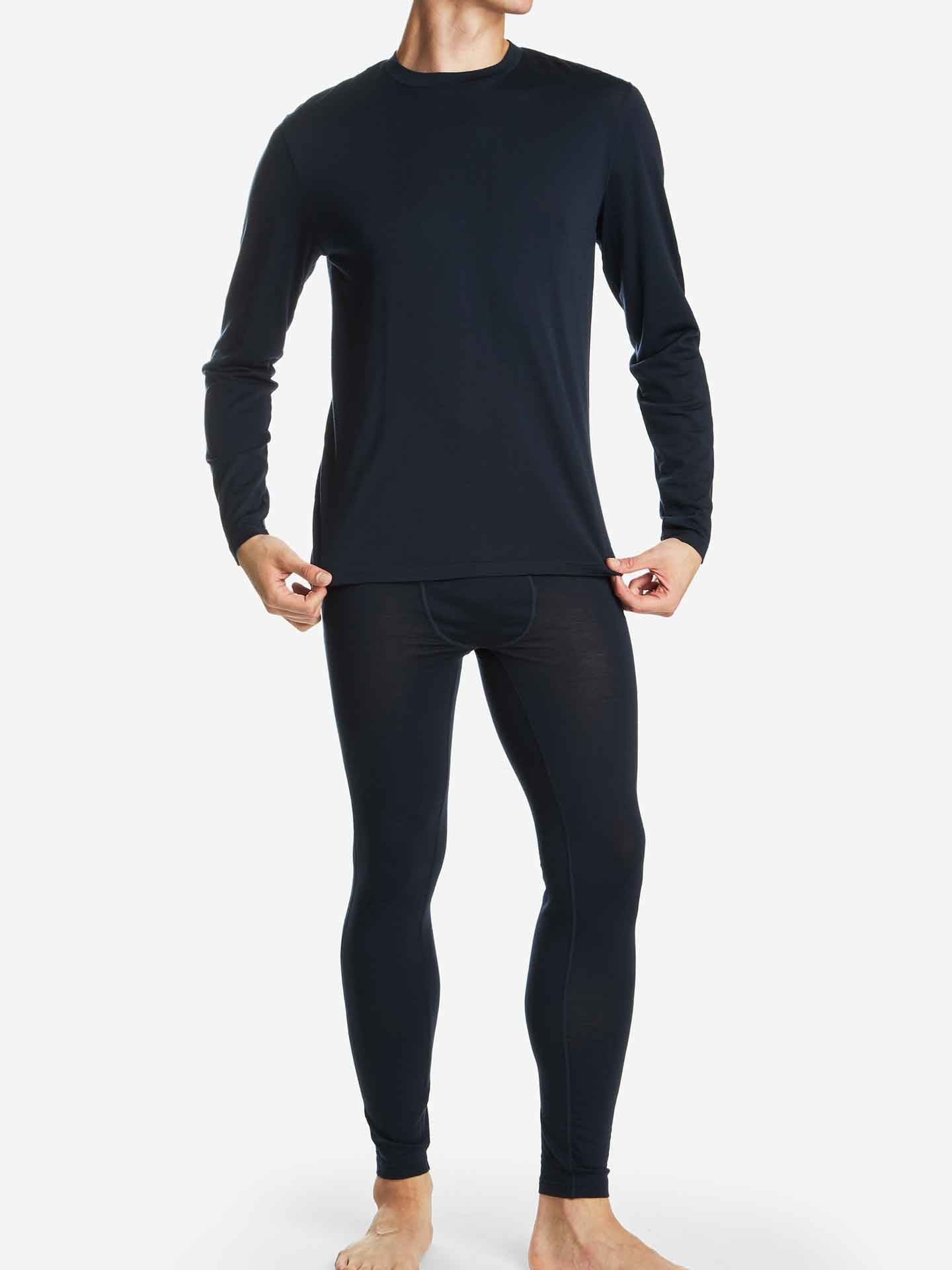 Snø Long Johns Herre Navy Blue