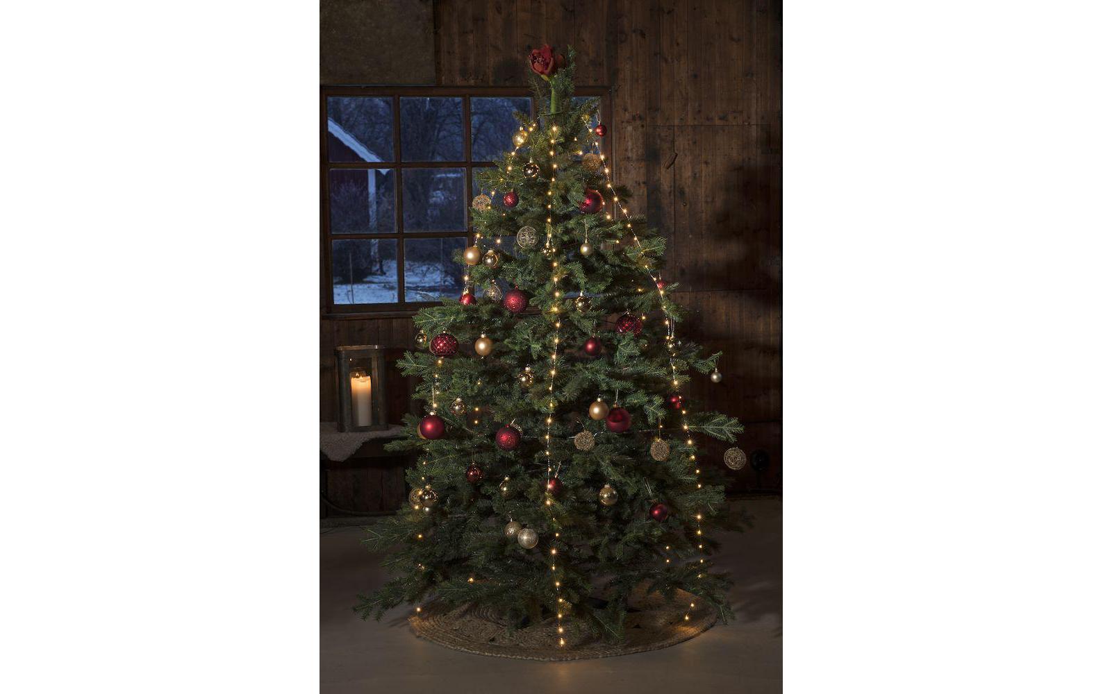 LED Baummantel 3 m Silber, mit 300 LED, IndoorLED Lichterkette für den Weihnachtsbaum