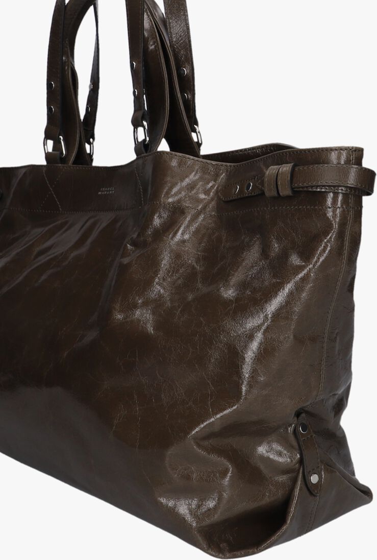 donkergroene isabel marant shopper winna tote-gb