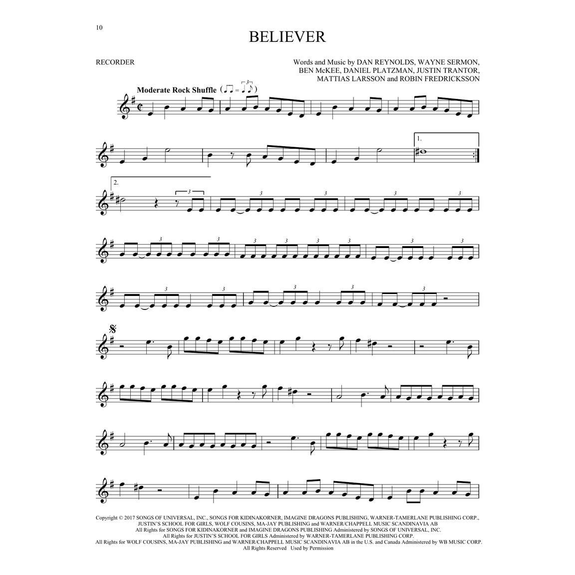 Hal Leonard First 50 Songs You Should Play on Recorder songboek voor blokfluit