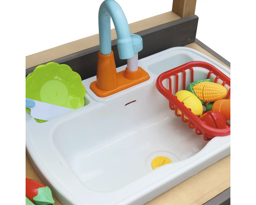 Zand- en waterspeelkeuken, middelgrijs