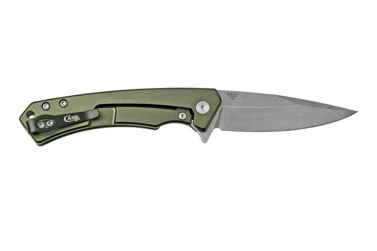 Case The Marilla, Green Anodized Aluminum, S35VN, Black G10 Inlay, 25883 zakmes