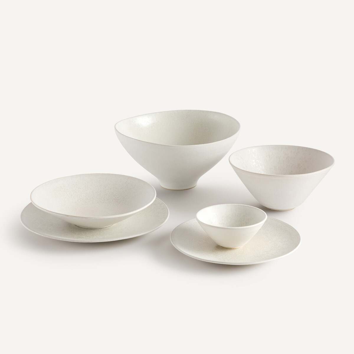 AM.PM<br>Conjunto de 4 molheiras de cerâmica esmaltada, Kanso