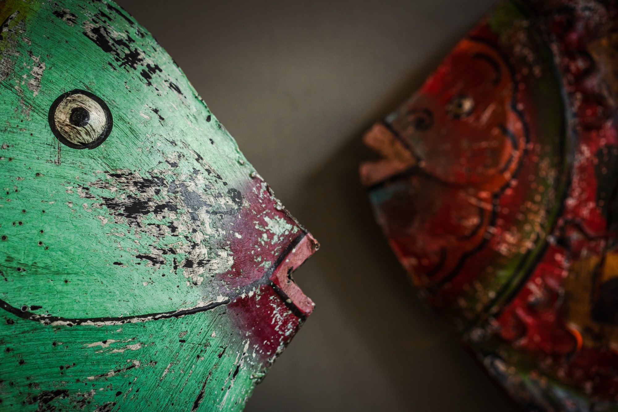 Hängelaterne 'Poisson', multicolor, B 61 cm, H 47 cm, L 10 cm von fischer's lagerhaus
