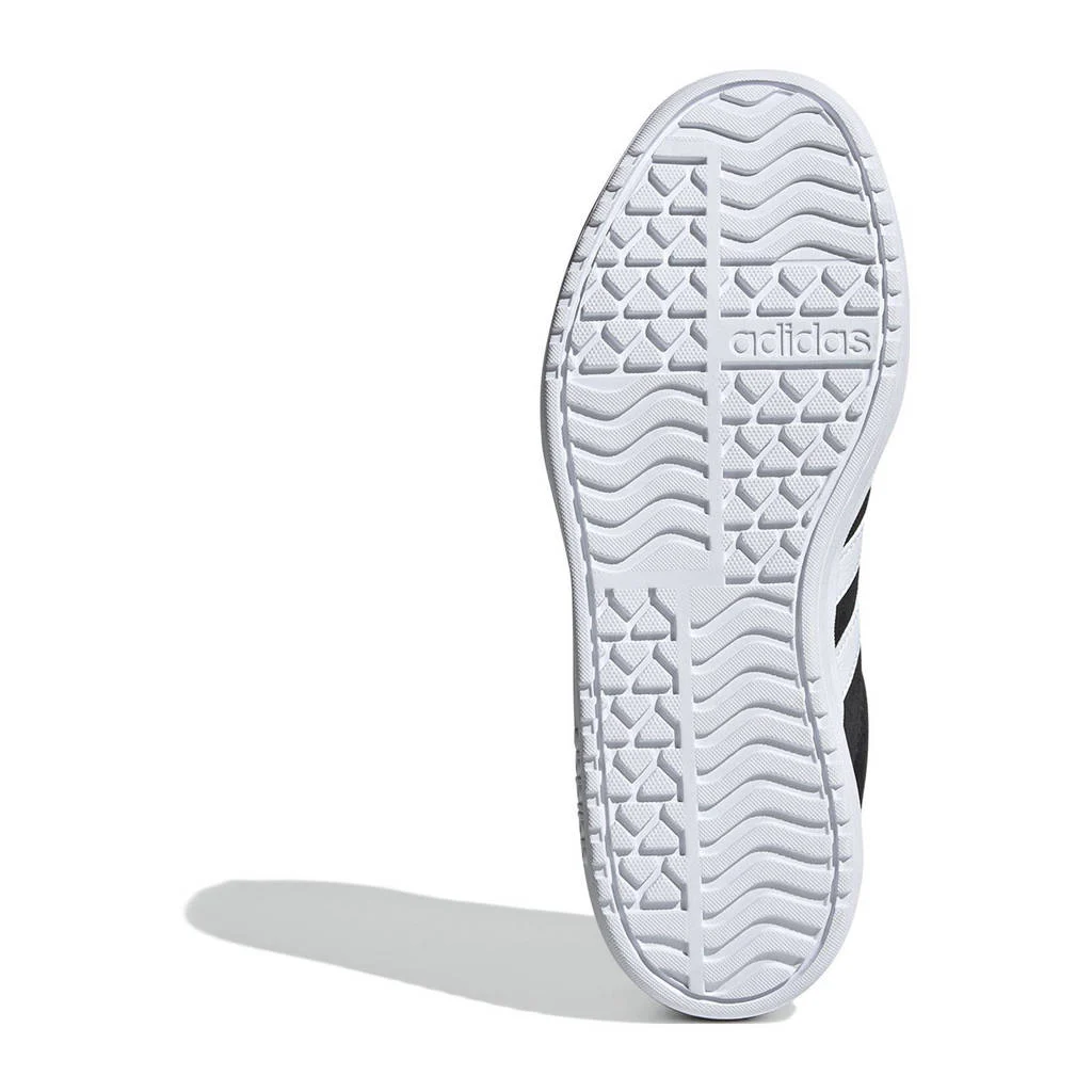 adidas VL Court Bold suède sneakers zwart/wit