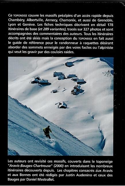 VOLOPRESS - ARAVIS BORNES BAUGES TOPO NEIGE
