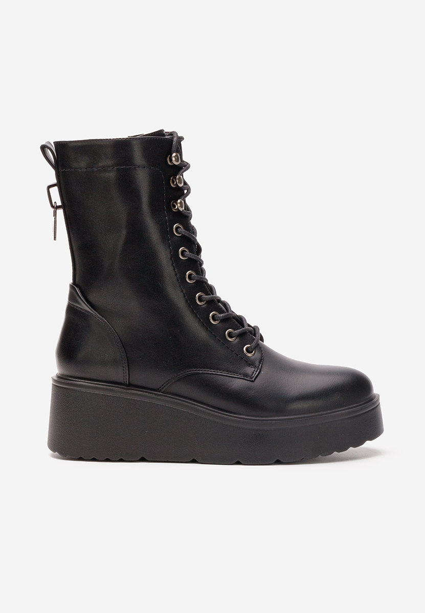 Bottines à plateforme noires Reshima