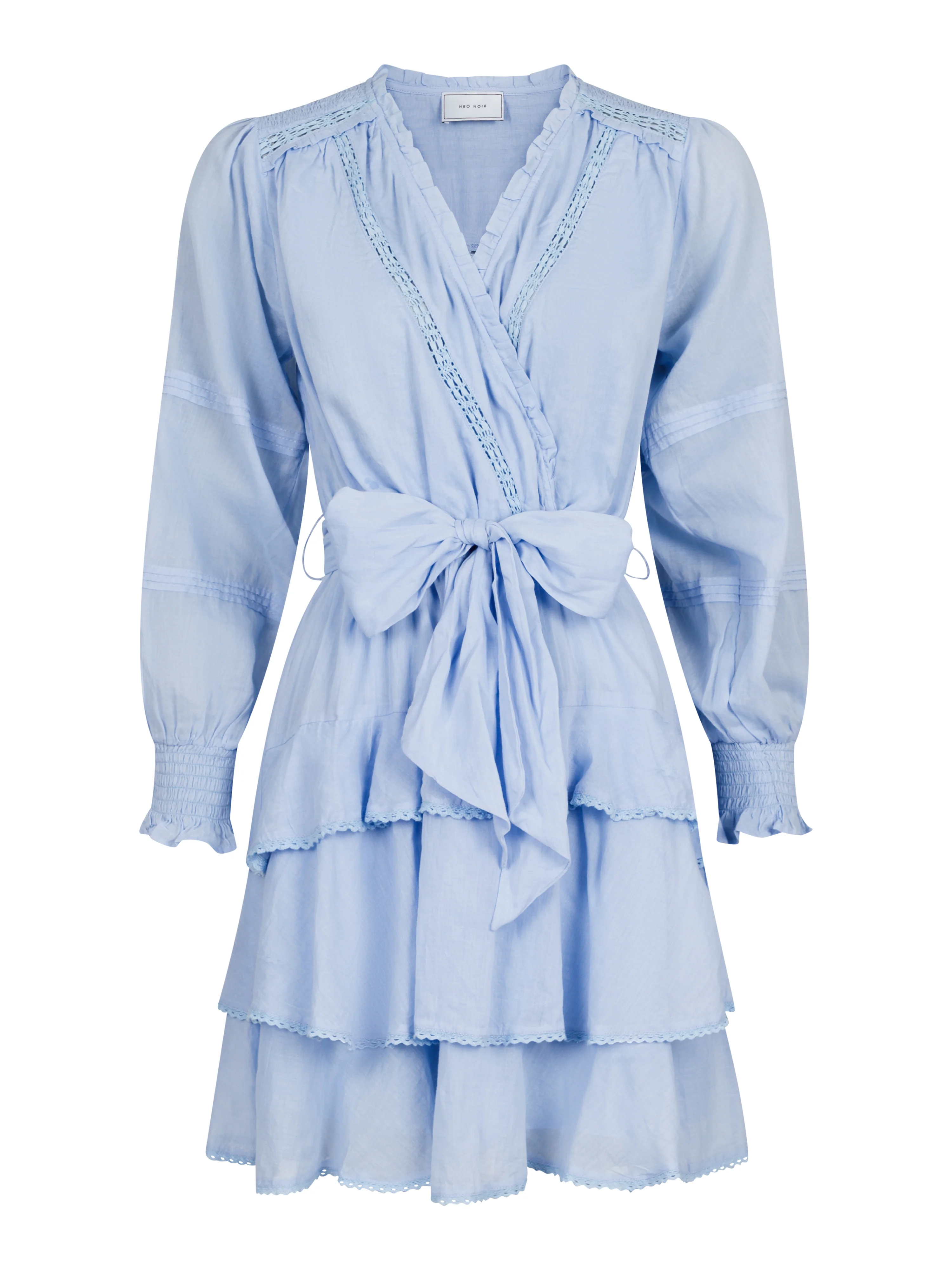 Neo Noir  Ada S Voile kjole - Light Blue