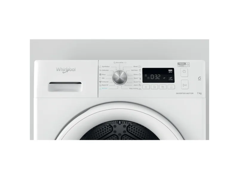 Whirlpool FFT M11 72 EE - Tørremaskine - bredde: 59.5 cm - dybde: 64.9 cm - højde: 84.9 cm - frontbetjening - hvid