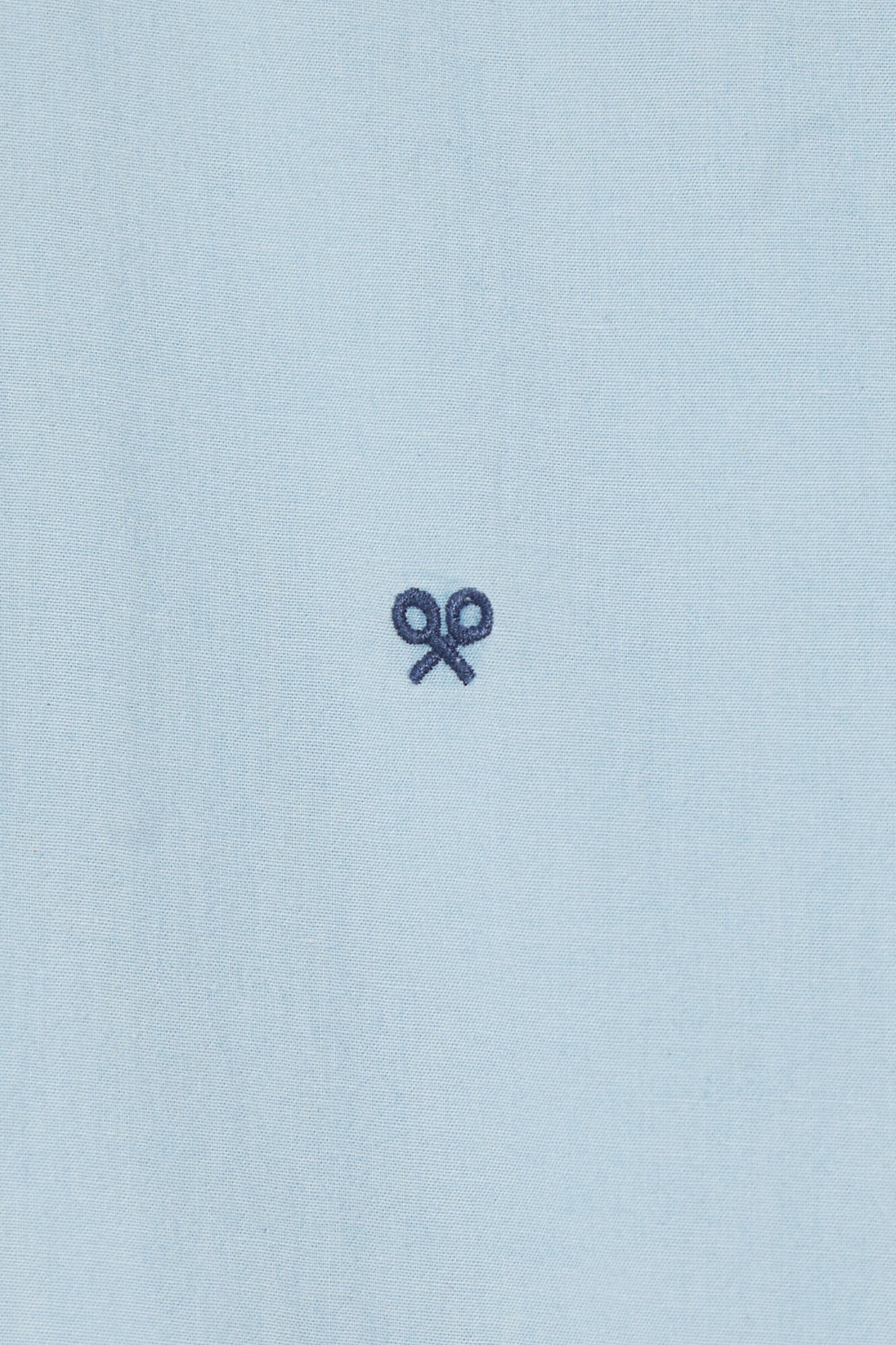 Camisa esportiva jeans de lavagem clara - Azul