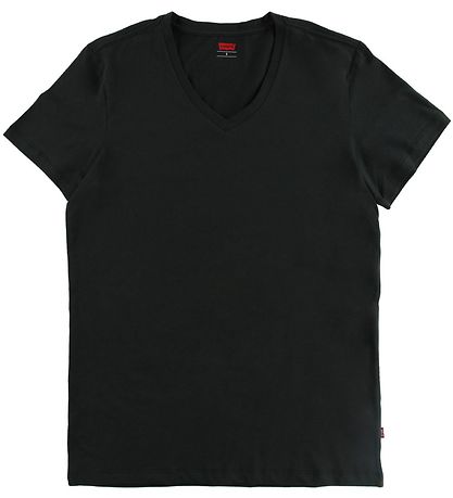 Levis T-shirt - 2-pak - V-Neck - Sort