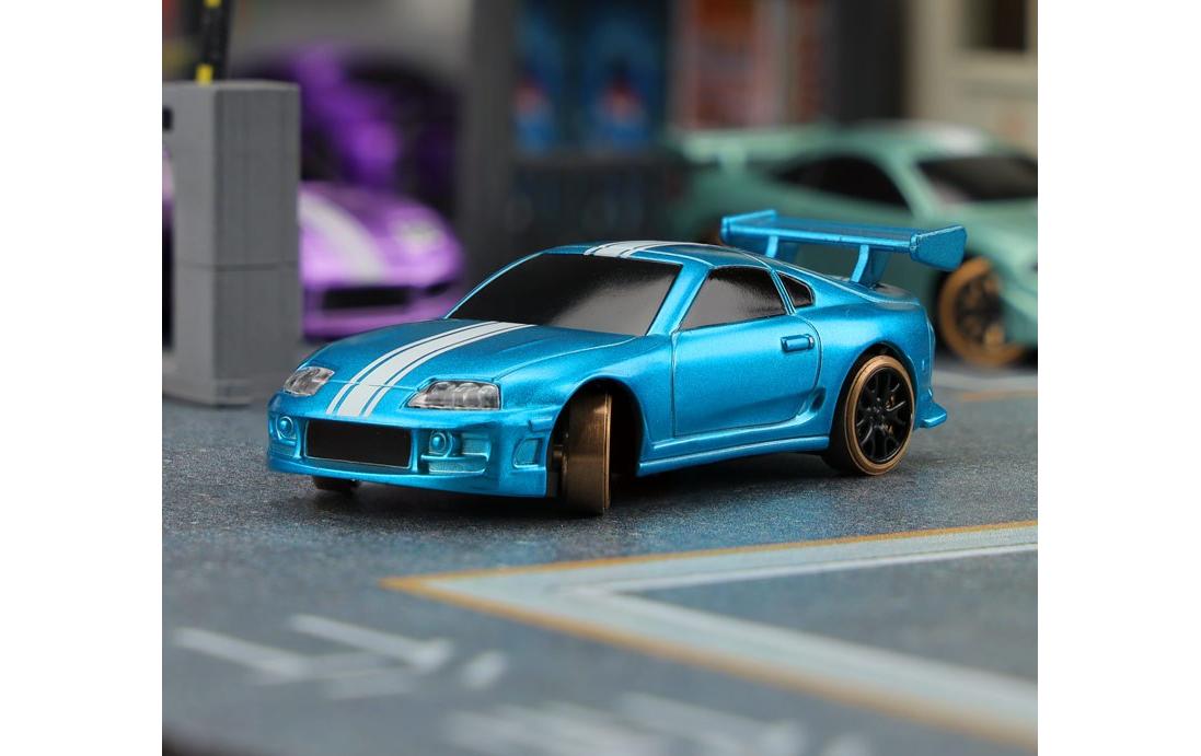 Micro Drift C63 Blau, RTR, 1:76Vollwertiges RC-Auto im micro Format