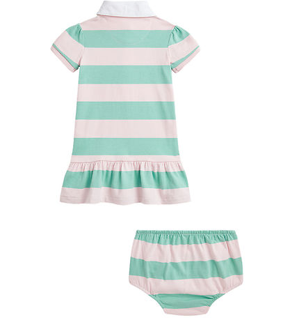 Polo Ralph Lauren Kleid m. Bloomers - Seladon/Hauch von Pink