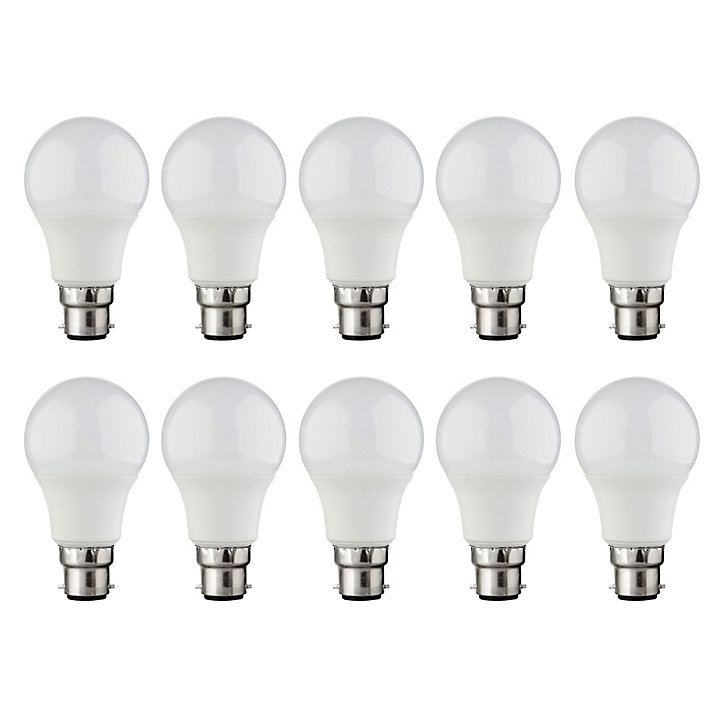 Lot 10 ampoules LED B22 8W 2700K Diall