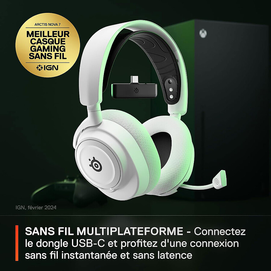 SteelSeries Arctis Nova 7X - Blanc