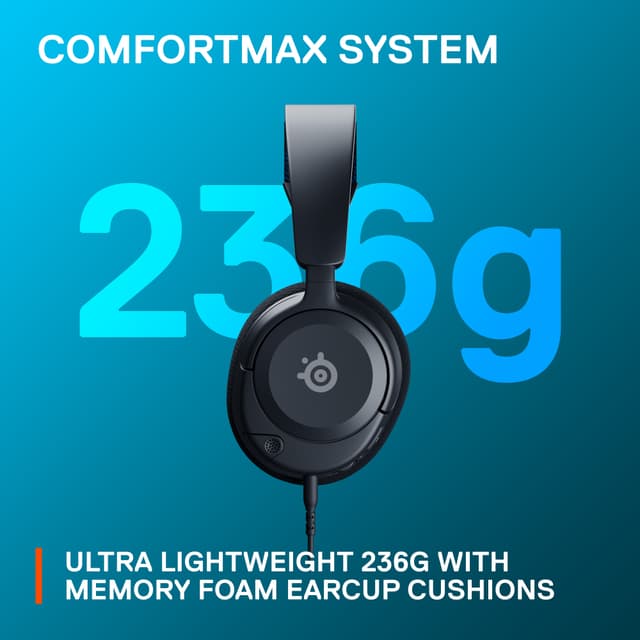 SteelSeries Arctis Nova 1P gaming headset (sort)