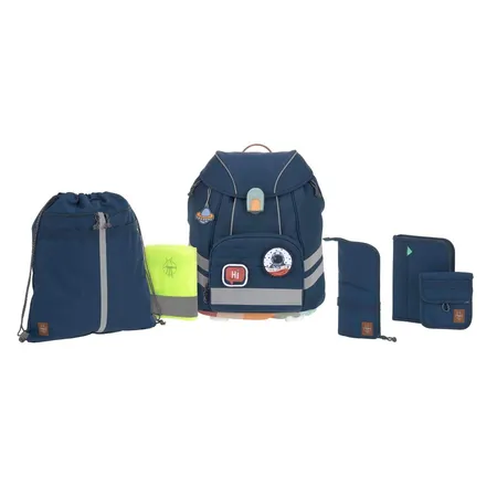Lässig Schulranzenset Unique Navy, 7-teilig