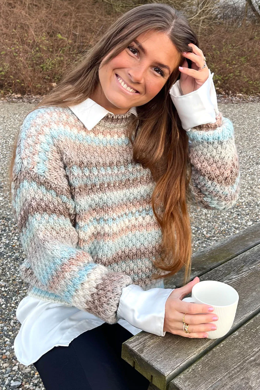 Noella Gio Sweater ouse beige mix