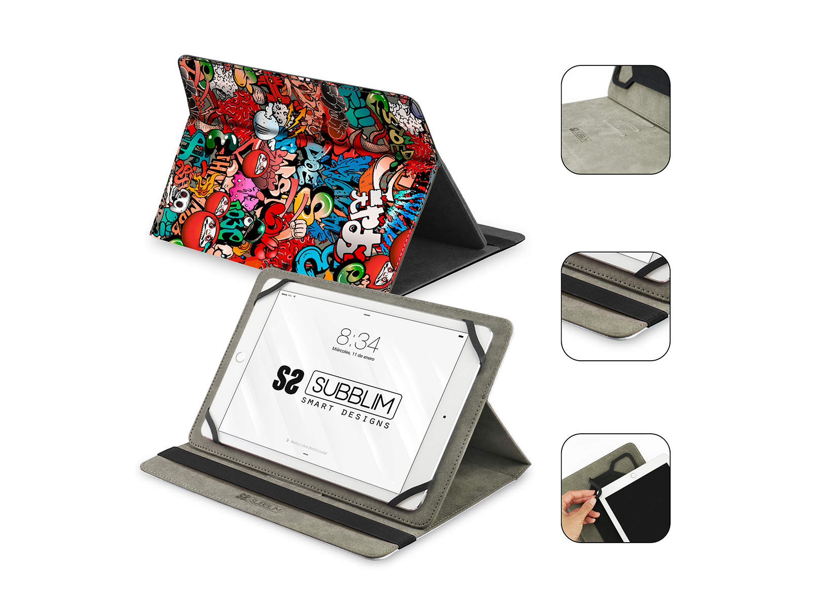 CAPA UNIVERSAL TABLET SUBBLIM ATÉ 10.1\