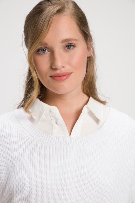 Pullunder, Oversized, Rundhals, ärmellos, Biobaumwolle